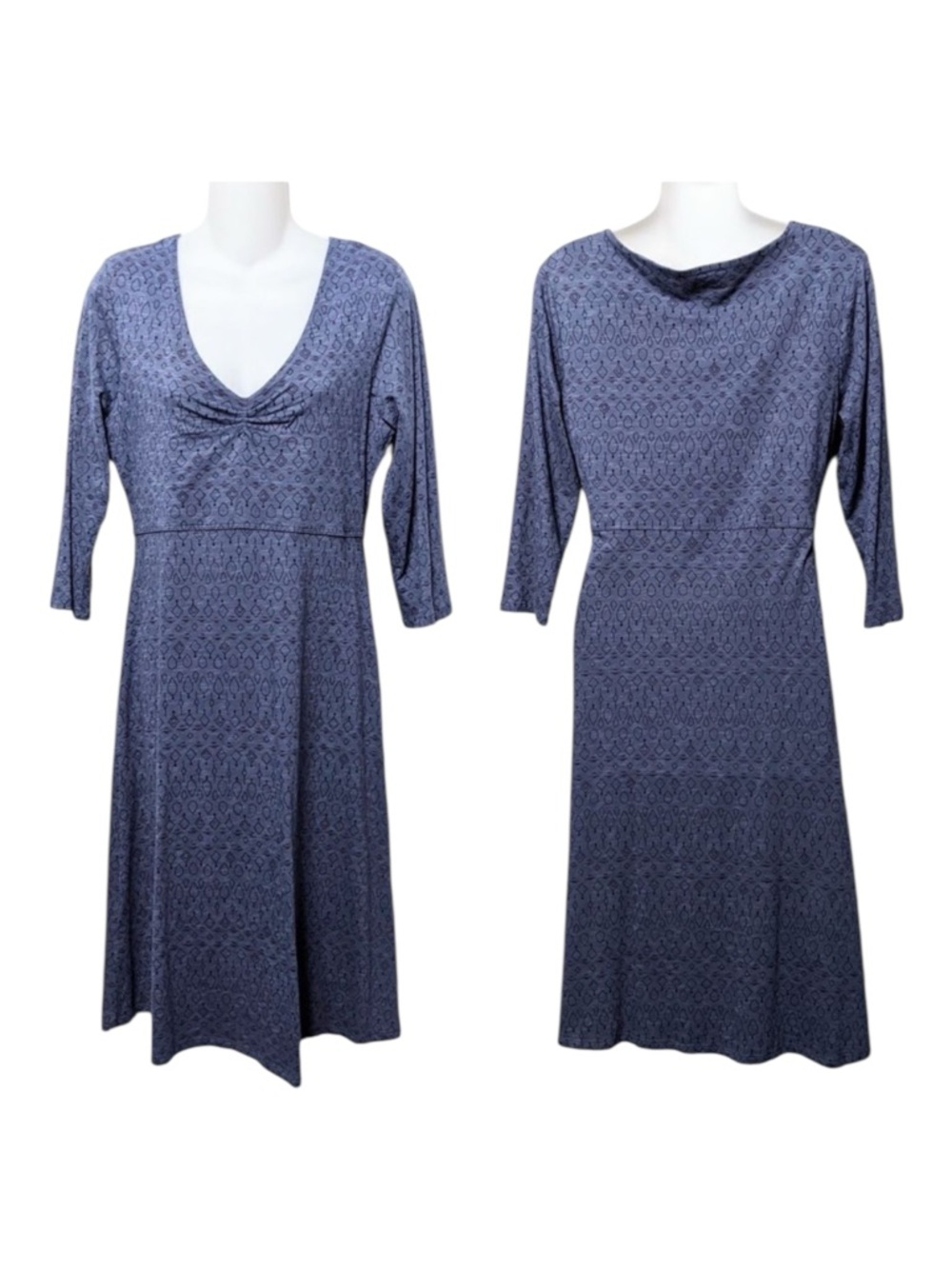 TOAD&CO Rosalinda Slate Blue Nordic Dress M